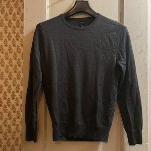 Italian Merino Wool J. Crew Smoke Grey Sweater